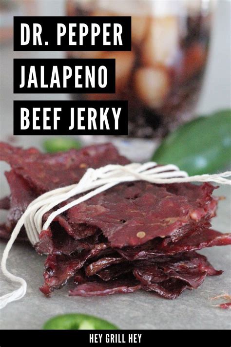 Dr. Pepper Jalapeno Beef Jerky Recipe .